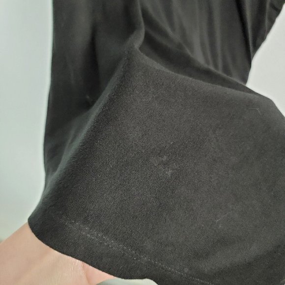 McQ by Alexander McQueen Long Sleeve Asymmetrical Dress Zipper Black Size Small - Picture 5 of 11